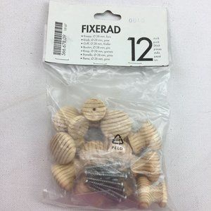 IKEA Fixerad 12 Knob 28mm Pine 566.678.09 Kitchen Cabinet Dresser Craft